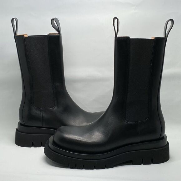 Bottega Veneta Lug Sole Leather Chelsea Boots size 39 - Picture 1 of 15